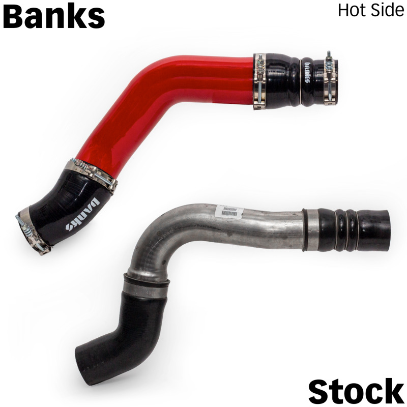 Ram 3500 Boost Tubes - Banks Power - Upgrade Kit - Red - `19-`24